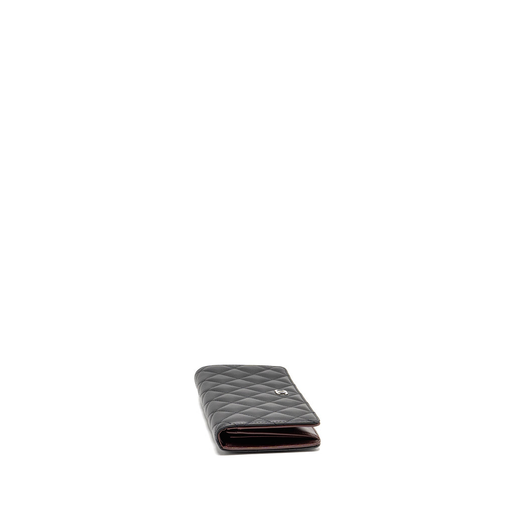 Chanel Quilted CC Long Wallet Leather Black SHW