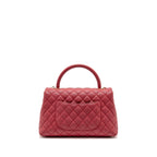 Chanel Medium Coco Handle Caviar Red GHW
