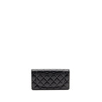 Chanel Quilted CC Long Wallet Leather Black SHW