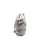 Chanel Medium 22 Bag Shiny Calfskin Grey SHW (microchip)