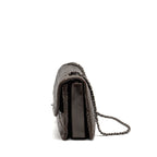 Chanel Large Quilted Flap Bag with Chain Lambskin Dark Brown SHW