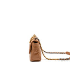 Chanel Small 19 Bag Lambskin Caramel Multicoloured Hardware (Microchip)