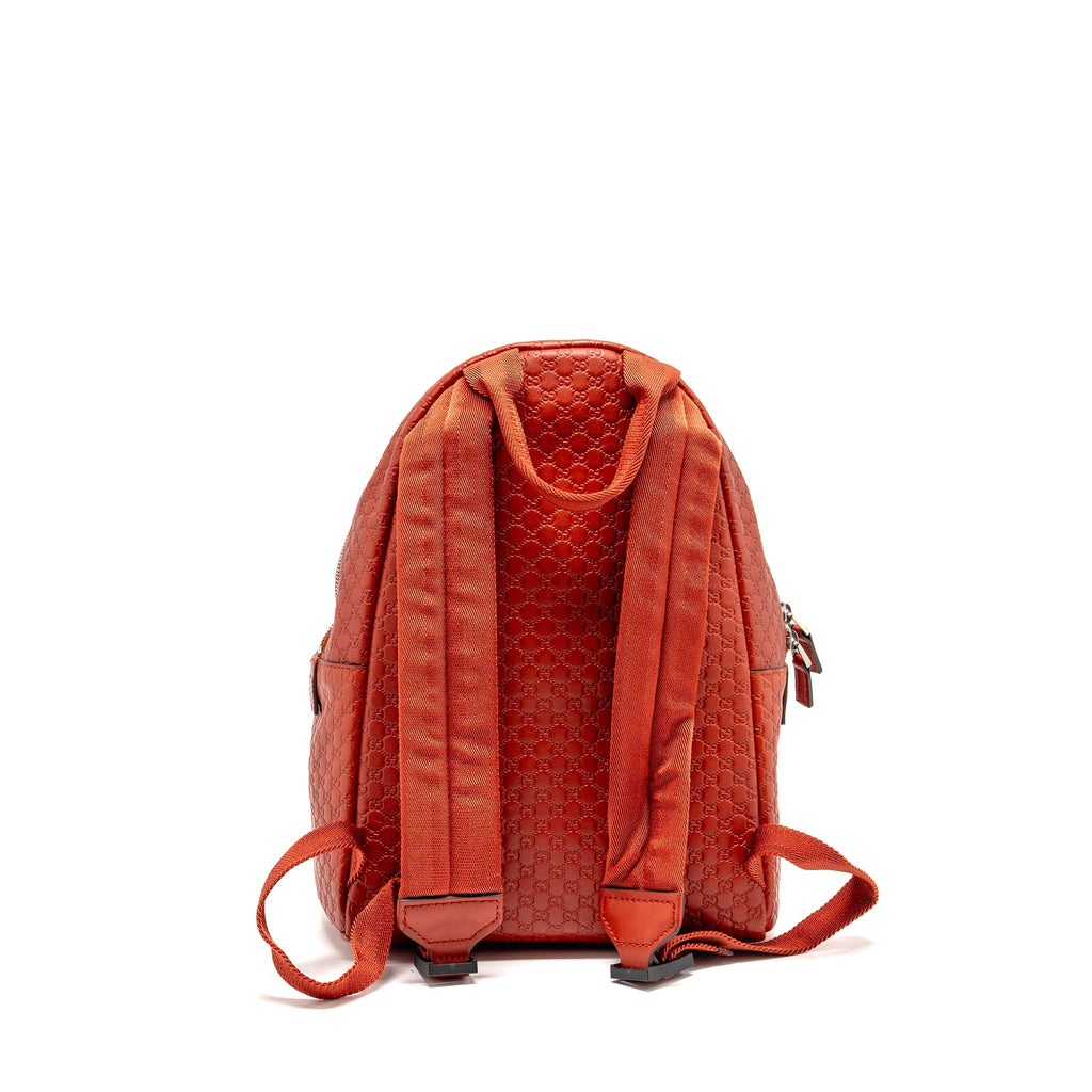 Gucci Kids Guccissima Backpack Leather Red SHW