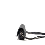 Chanel Medium Casual Rock Flap Bag Grained Calfskin Black Ruthenium Hardware