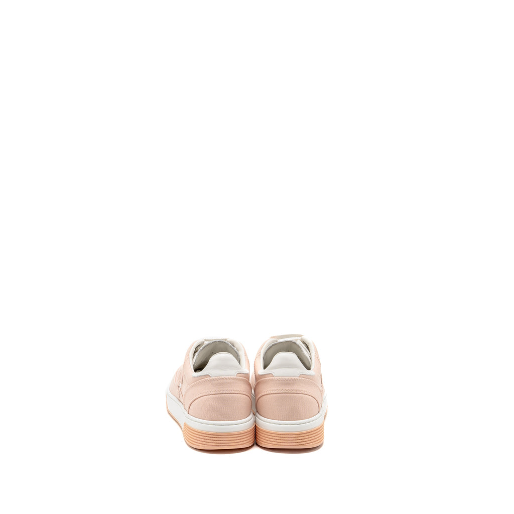 Chanel Size 37.5 CC Logo Sneakers Cotton Light Pink/White