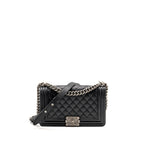 Chanel Medium Boy Bag Caviar Black SHW