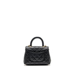 Chanel Mini Coco handle caviar black LGHW (microchip)