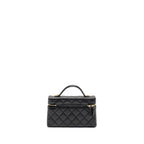 Chanel Top handle Vanity Bag with Chain Caviar Black GHW (Microchip)