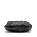 Chanel Coco Pleats Hobo Bag Calfskin Black Ruthenium Hardware