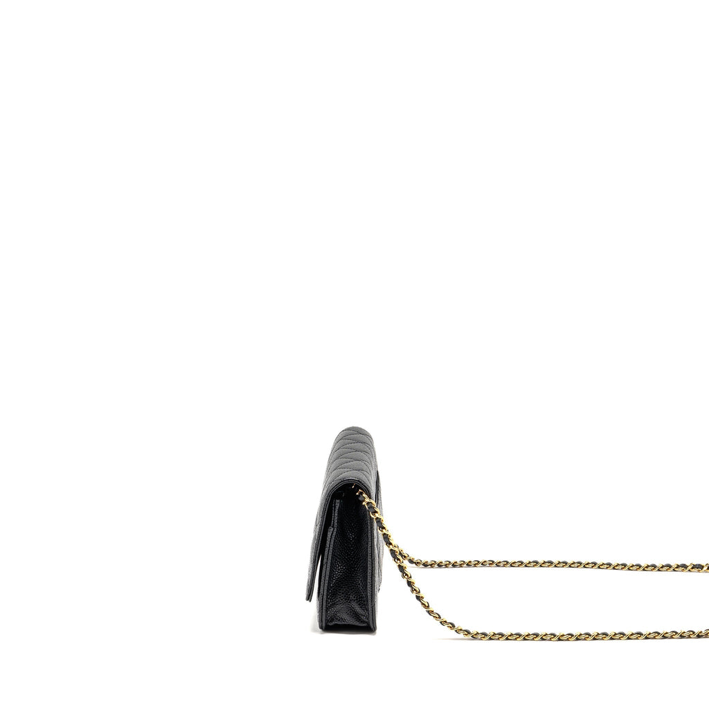 CHANEL Classic Wallet on Chain Caviar Black GHW