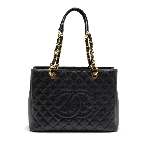 Chanel Grand Shopping Tote / GST Caviar Black GHW