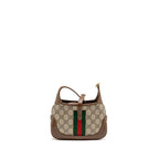 Gucci Jackie 1961 Mini Shoulder Bag GG Supreme Canvas/Calfskin BROWN/Multicolour GHW