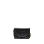 Chanel Classic Wallet On Chain Caviar Black GHW (microchip)