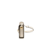GUCCI Horsebit 1955 Shoulder Bag GG Supreme Canvas/Leather Beige/White GHW