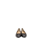 Chanel Size 38 Ballet Flats Lambskin Brown/Black