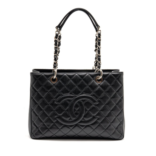 Chanel Grand Shopping Tote Caviar Black SHW