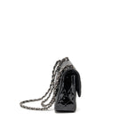 CHANEL Jumbo Classic Double Flap Bag Patent Black SHW