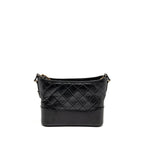 Chanel New Medium Gabrielle Hobo Bag Calfskin Black Multicolour Hardware