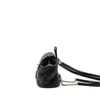 Chanel Quilted Metallic Bubble Backpack Lambskin Black Multicolour Hardware