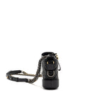 Chanel Small Gabrielle Hobo Bag Aged Calfskin Black Multicoloured Hardware