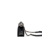 Chanel Medium Boy Bag Chevron Caviar Black Ruthenium Silver Hardware