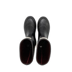 Chanel Size 38 25B High Boots Caoutchouc Black