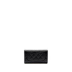 Chanel Classic CC Flap Long Wallet Caviar Black GHW