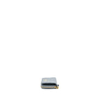 Dior Caro Scarlet Zipped Wallet Cannage Calfskin Cloud Blue GHW