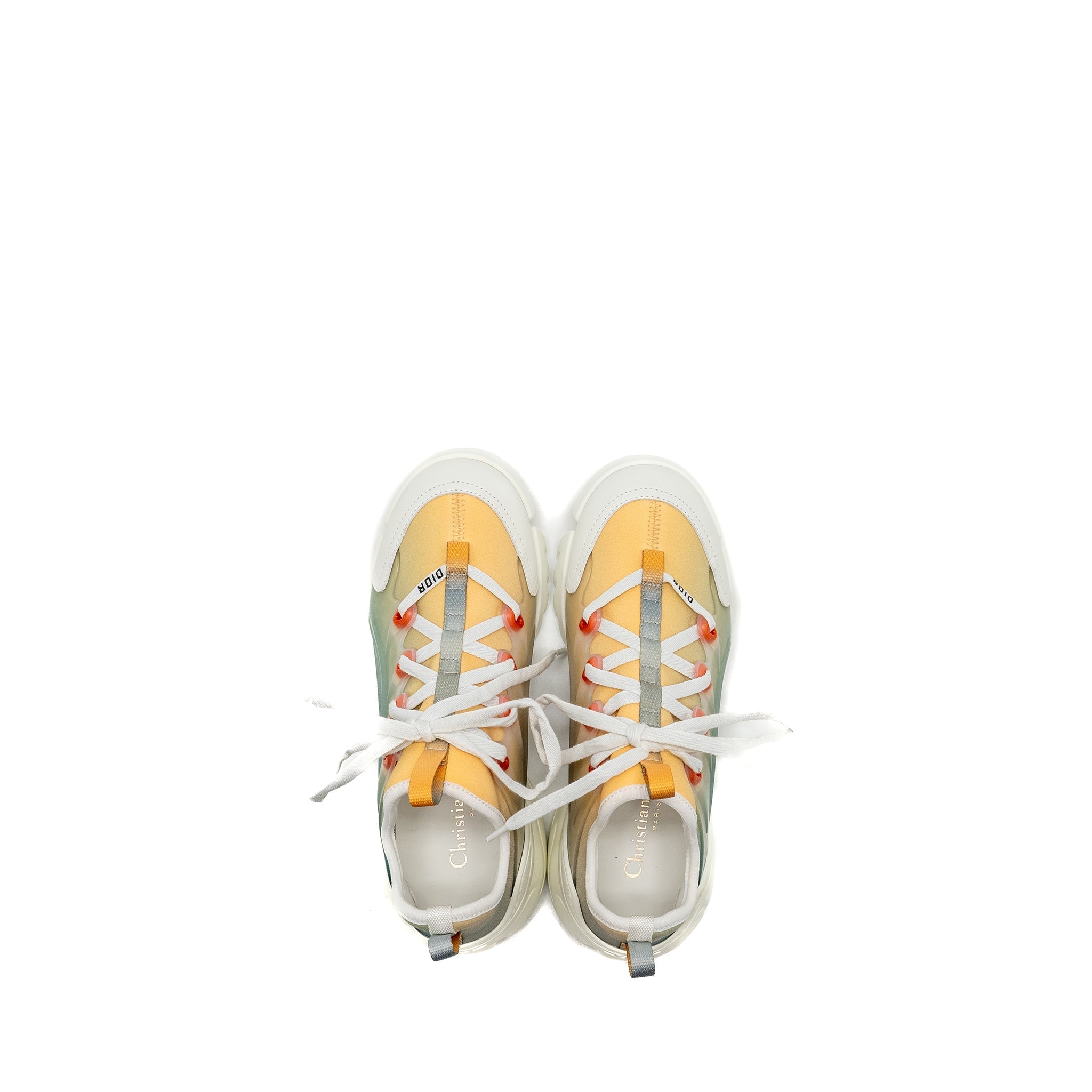 Dior Size 35 D-Connect Sneaker Dioraura Print Water Grey