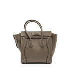Celine Micro Luggage Bag Calfskin Grey