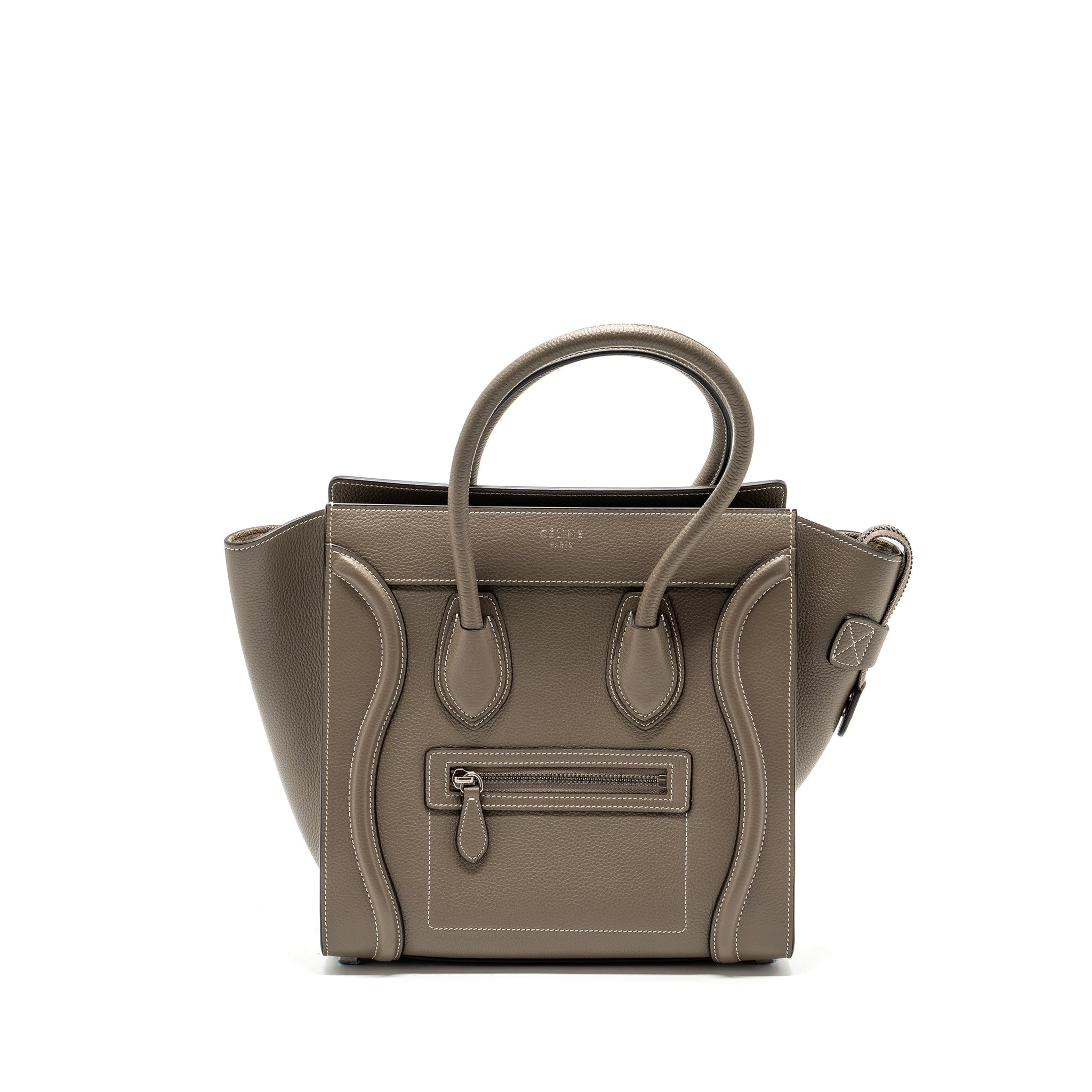 Celine Micro Luggage Bag Calfskin Grey