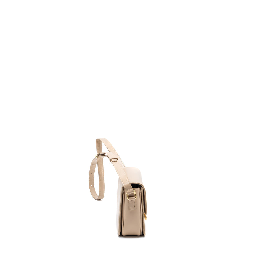 Celine Teen Triomphe Bag Calfskin Light Beige