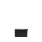 Celine Wallet On Strap Triomphe Canvas/Smooth Lambskin Tan