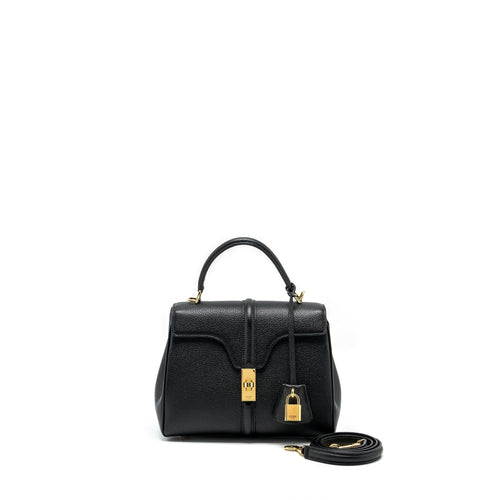 Celine Small 16 Bag Grained Calfskin Black