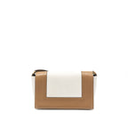 Celine Frame Bag Calfskin Cream/Brown Brushed