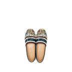 Dior Size 37.5 Flora and Animal Embroidered Granville Espadrille Fabric Multicolour