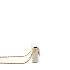 Chanel Seasonal Square Flap Bag Lambskin White GHW (Microchip)