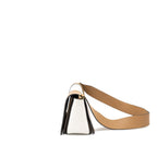 Celine Frame Bag Calfskin Cream/Brown Brushed