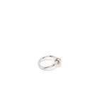 Celine Size 52 Knot Ring Brass Rhodium Silver Tone