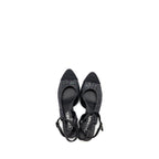 Chanel size 37 sling back sequins black