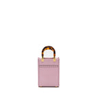 Fendi Mini Sunshine shopper bag leather pink GHW