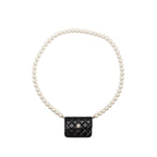 Chanel Maxi Pearl Clutch with Chain Lambskin Black LGHW
