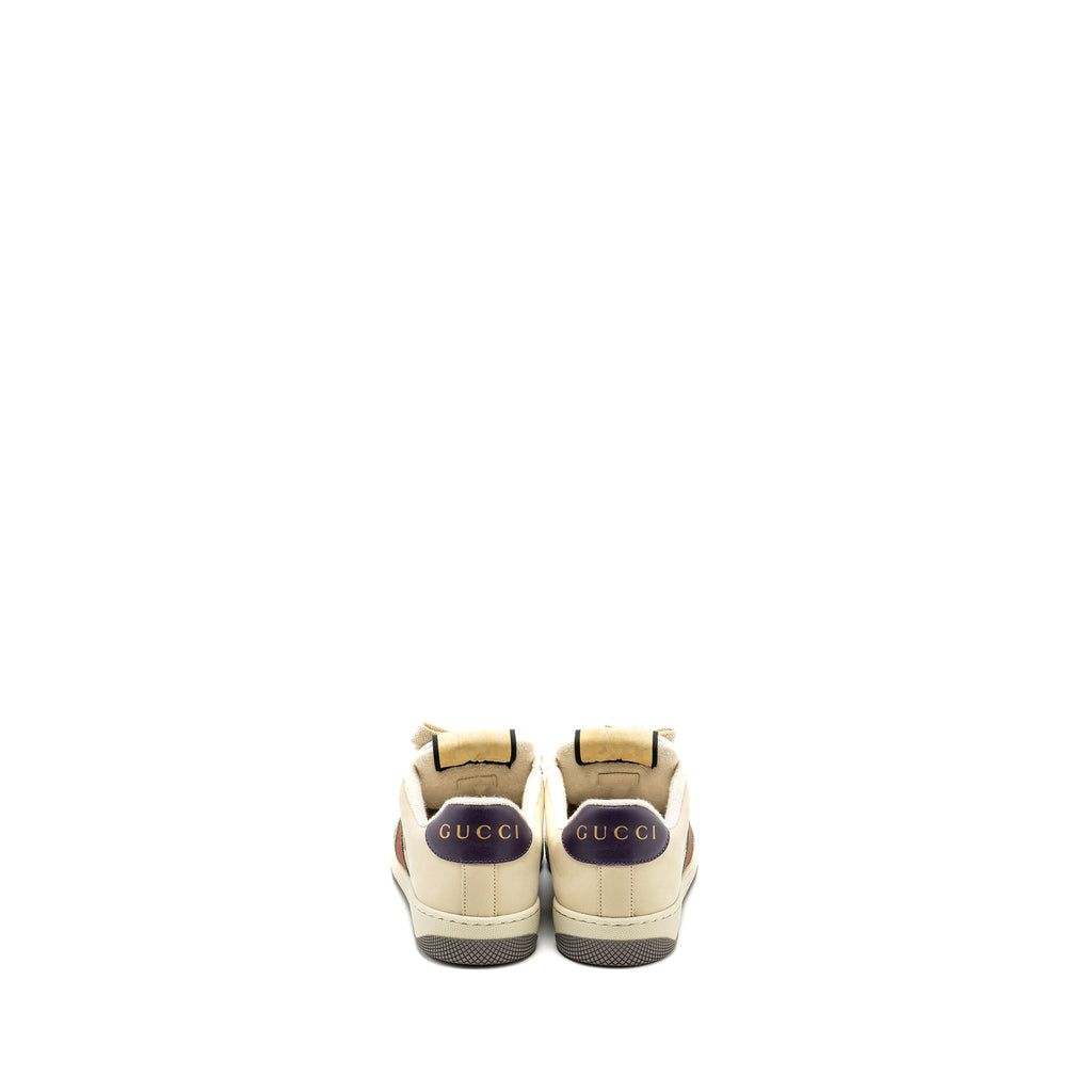 Gucci Size 37 Screener Leather Trainer Multicolour