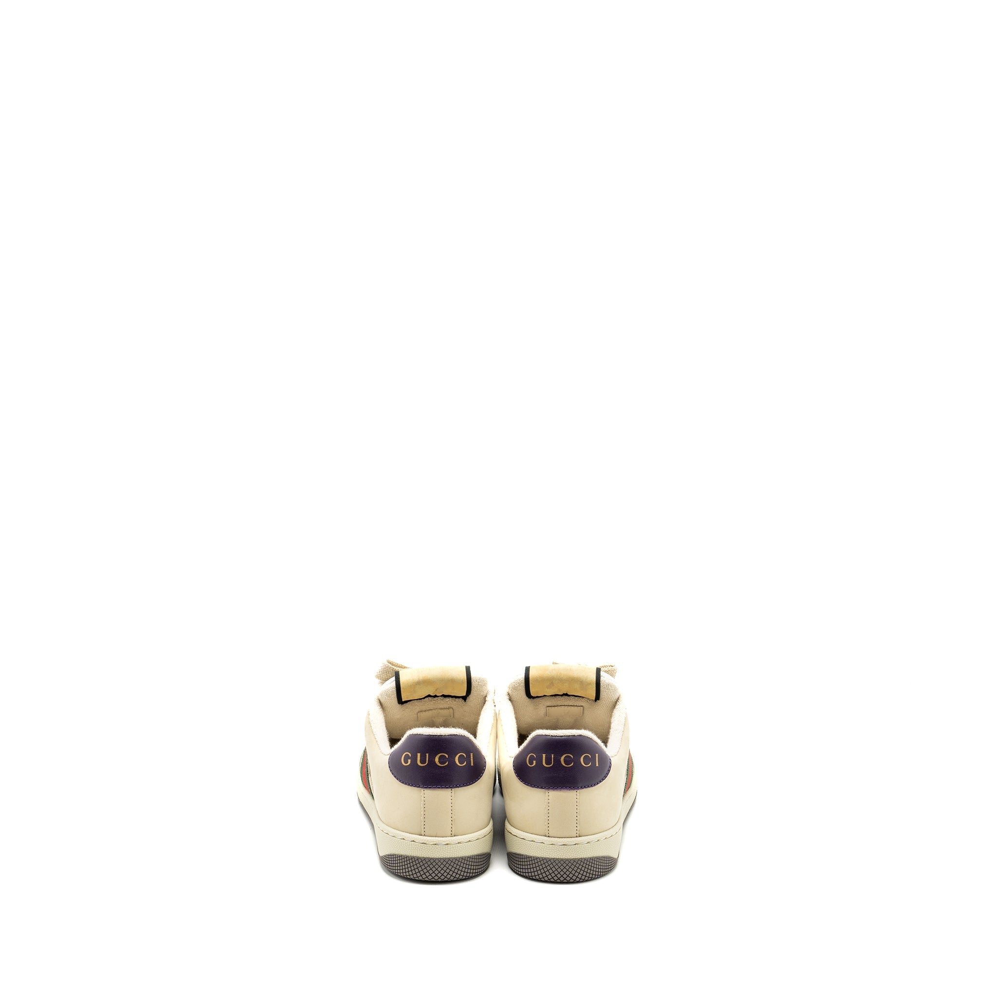 Gucci Size 37 Screener Leather Trainer Multicolour