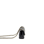 Chanel Mini Rectangular Flap Bag Charms Limited Edition Lambskin Black Silver/Gold Hardware