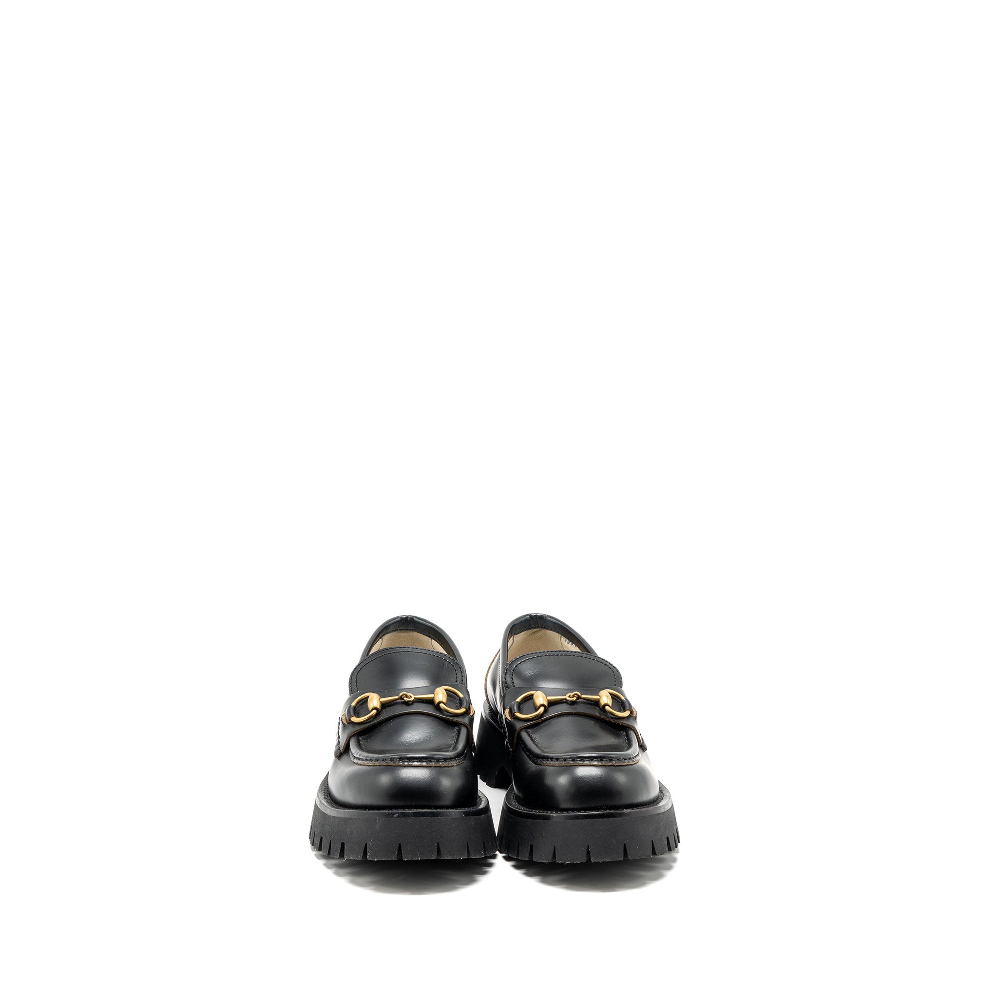 Gucci size 38 Jordan loafer calfskin black GHW