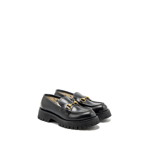 Gucci size 38 Jordan loafer calfskin black GHW