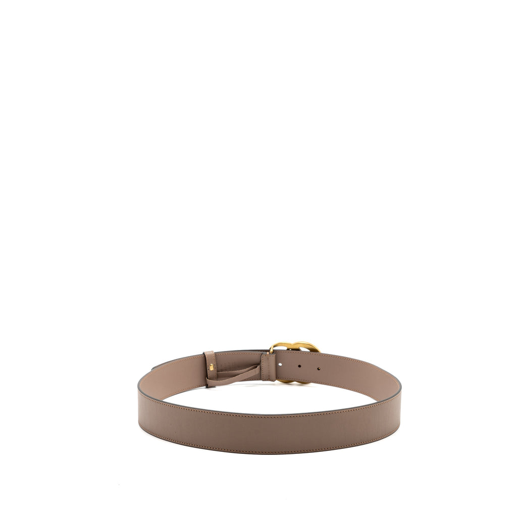 Gucci Size 95 2015 Re-Edition Wide Leather Belt Beige GHW