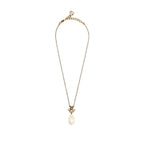 Gucci Bee Necklace and Bracelet Crystal/Pearl Gold Tone (Sell in a Set)