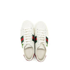 Gucci size 36 leather sneakers with GG cherry print white multicolour